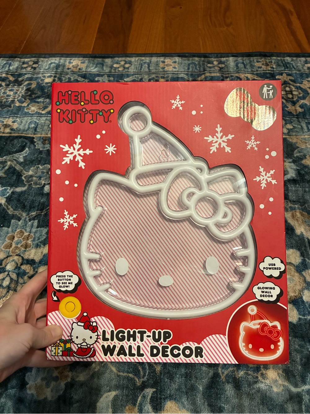 Hello Kitty Light-Up Wall Decor - Red, White